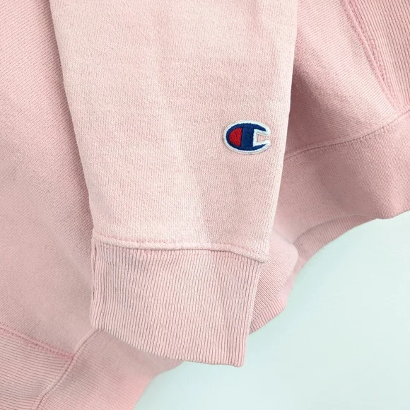 Champion Women's Thick Pink Sweatshirt In Size M - Picture 6 of 10